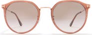 TOM FORD 55mm Gradient Round Sunglasses