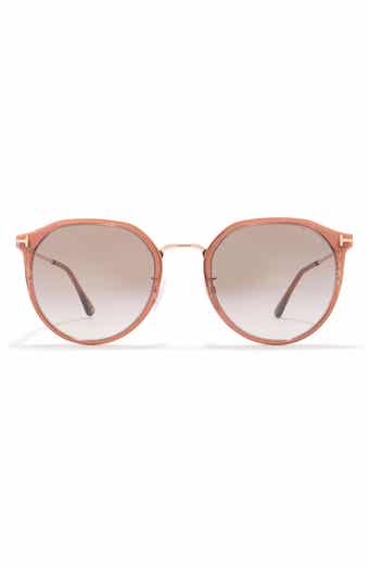 TOM FORD 55mm Gradient Round Sunglasses