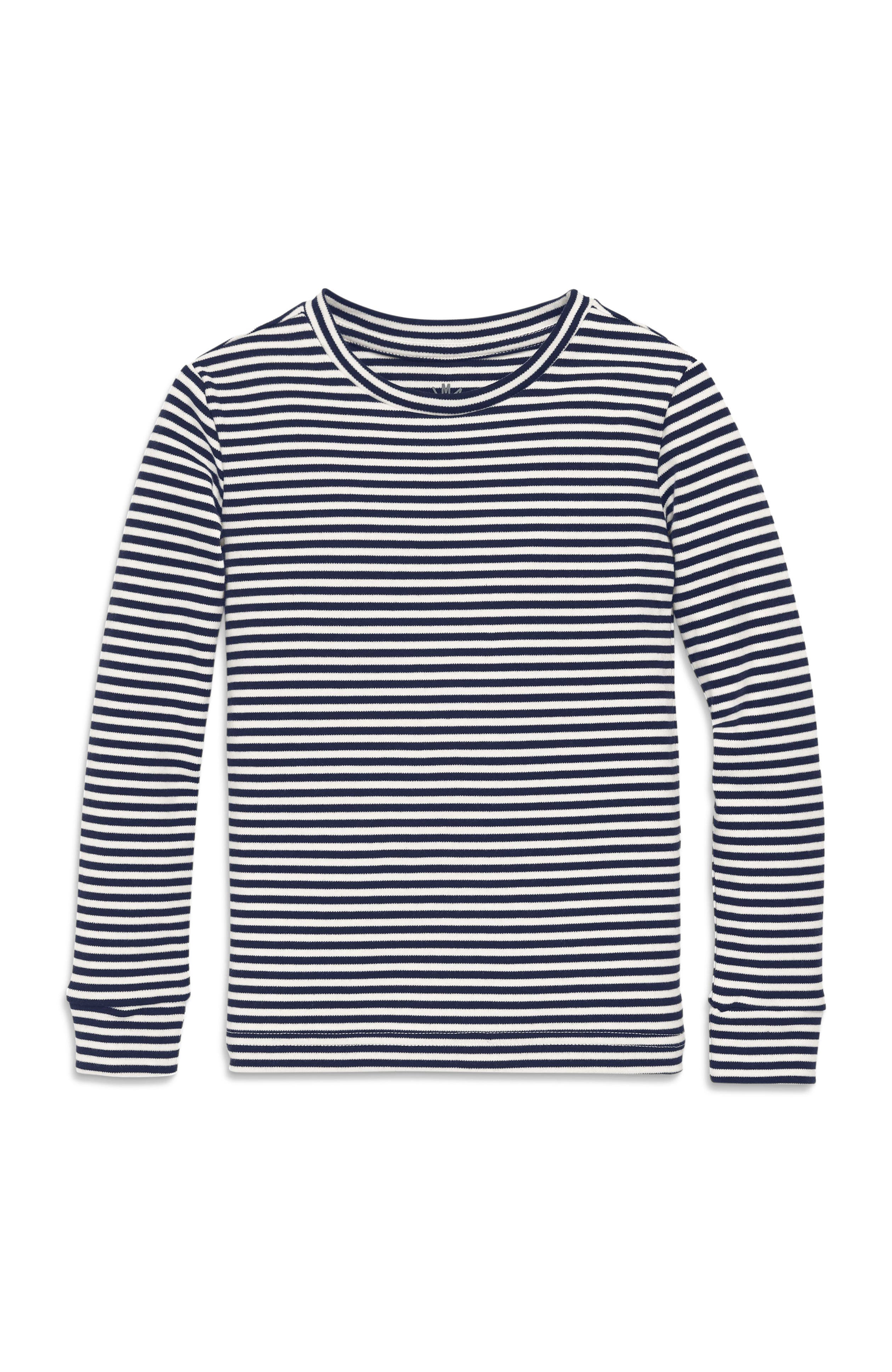 Navy Ivory Stripe
