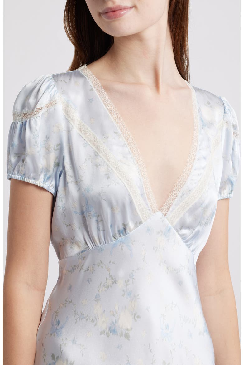 Sylara Silk Minidress, Alternate, color, SNOWDROP BLUE