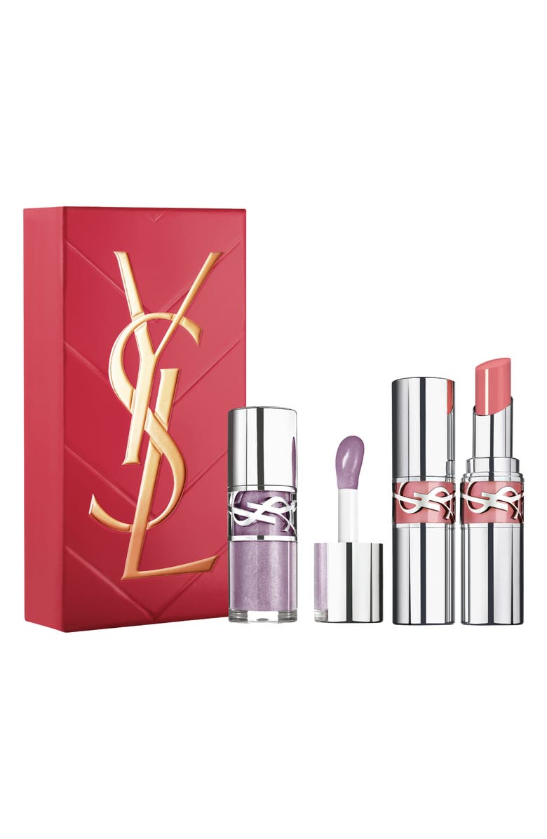 Yves Saint Laurent 2-Piece Loveshine Plumping Lip Oil & Lip Oil Stick Gift Set $85 Value, Main, color,