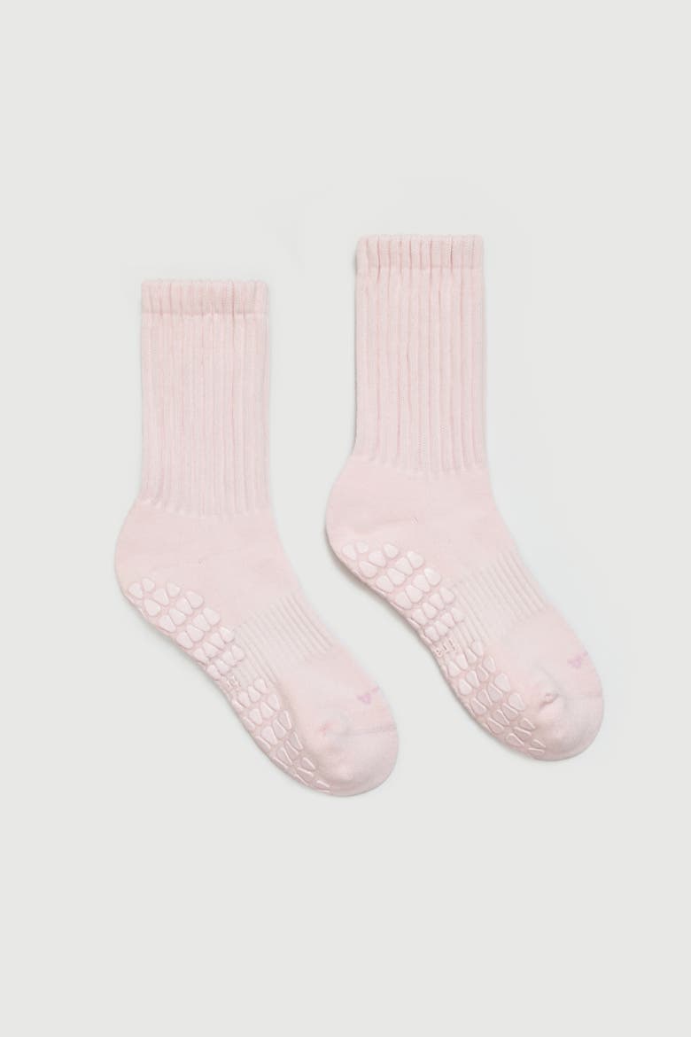 Primrose Slouch Grip Socks, Main, color, Primrose