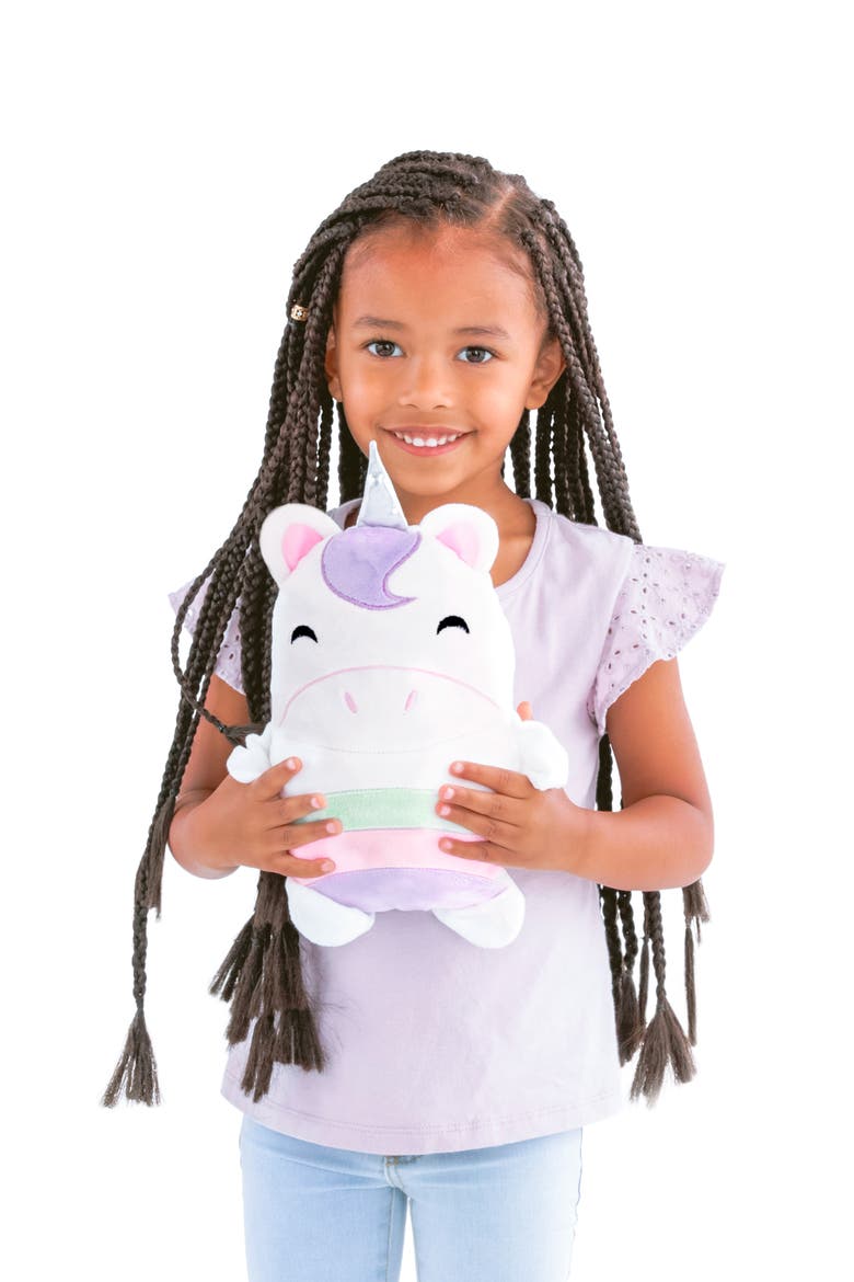 Uki 2-in-1 Stuffed Animal Hoodie, Alternate, color, GREY MARL MIX