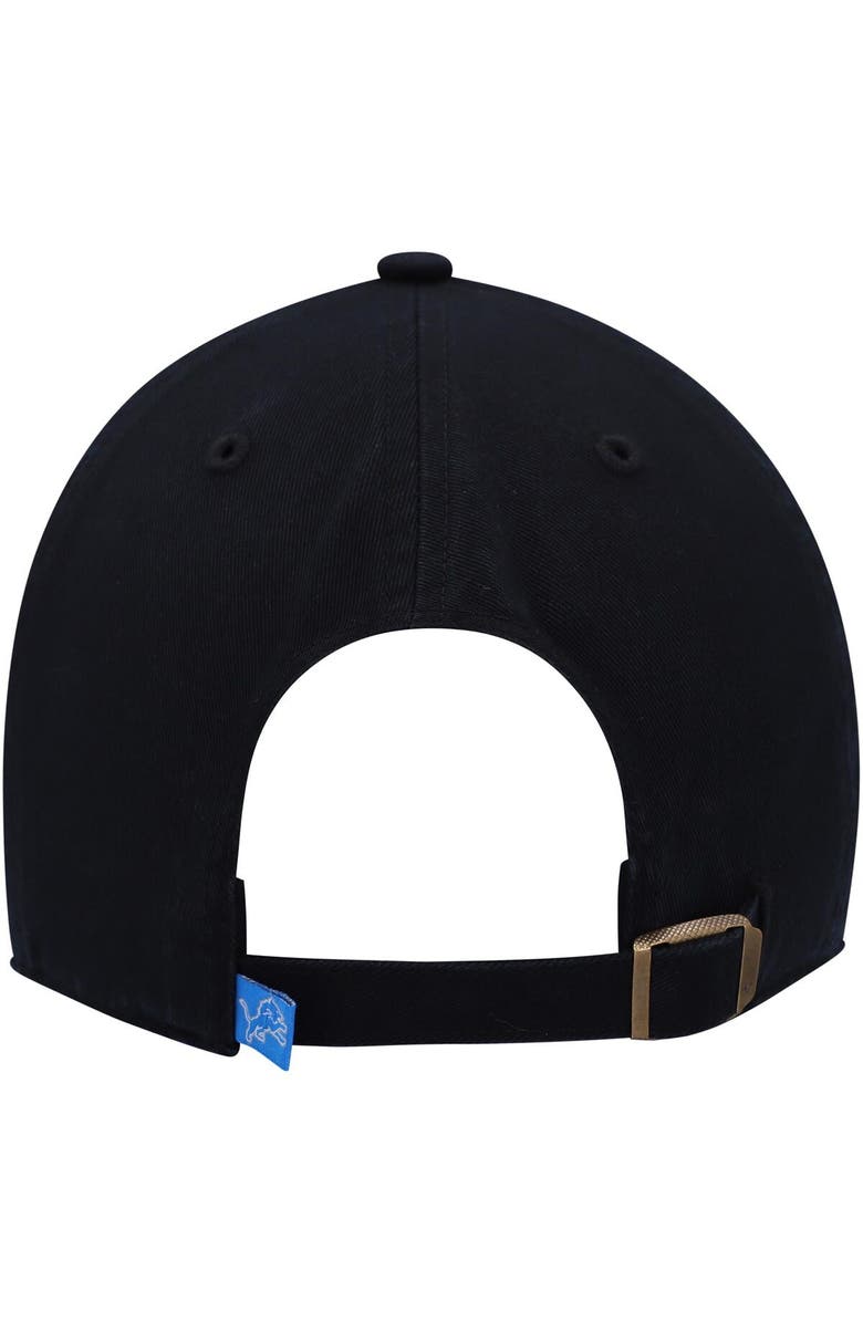 '47 Men's '47 Black Detroit Lions Clean Up Alternate Adjustable Hat, Alternate, color, 