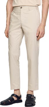 SANDRO Cotton tapered trousers
