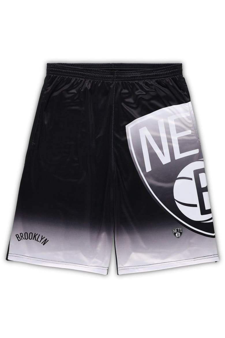 Men's Fanatics Branded Black Brooklyn Nets Big & Tall Graphic Shorts, Main, color, Black