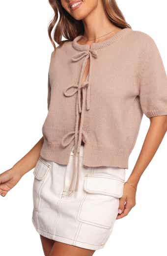 Koskie Tie Front Knit Top