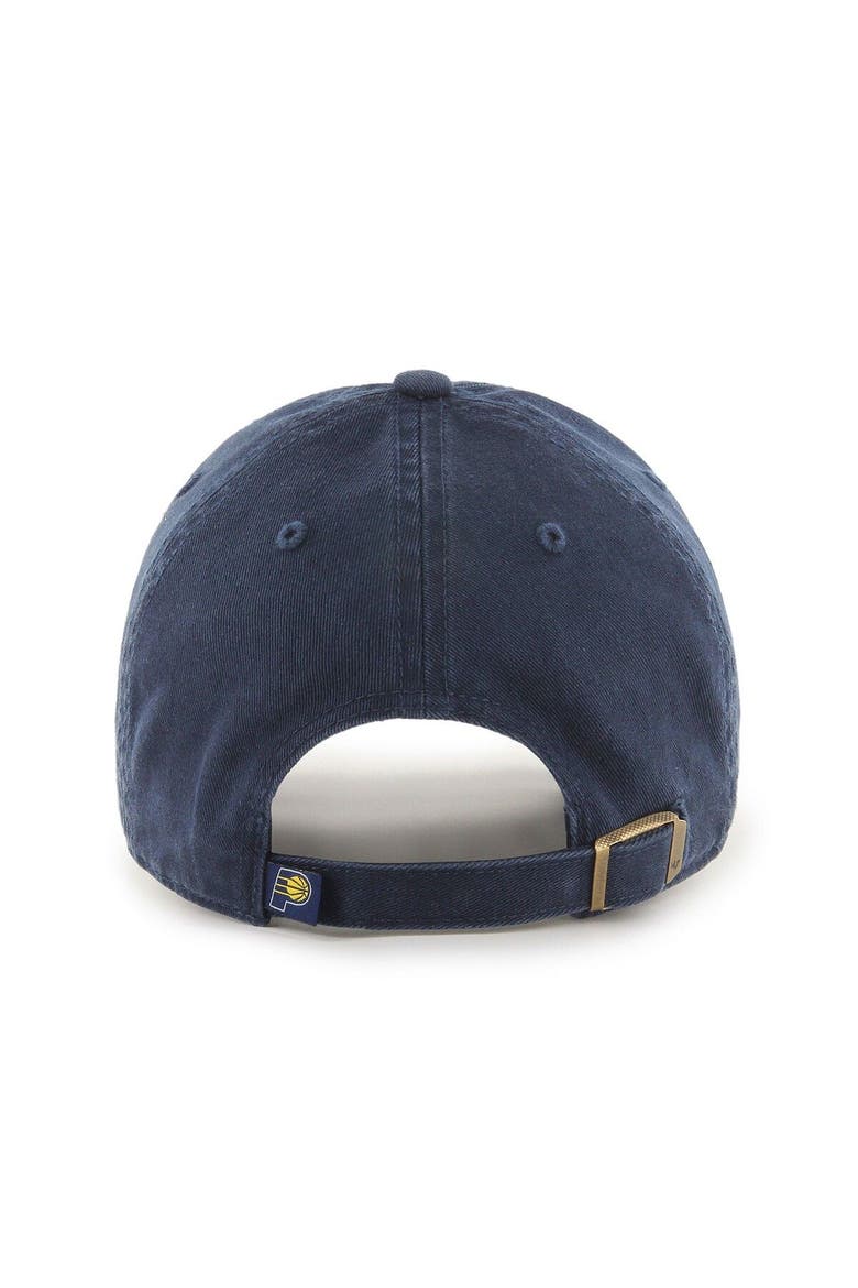 Men's '47 Navy Indiana Pacers Team Logo Clean Up Adjustable Hat, Alternate, color, Navy