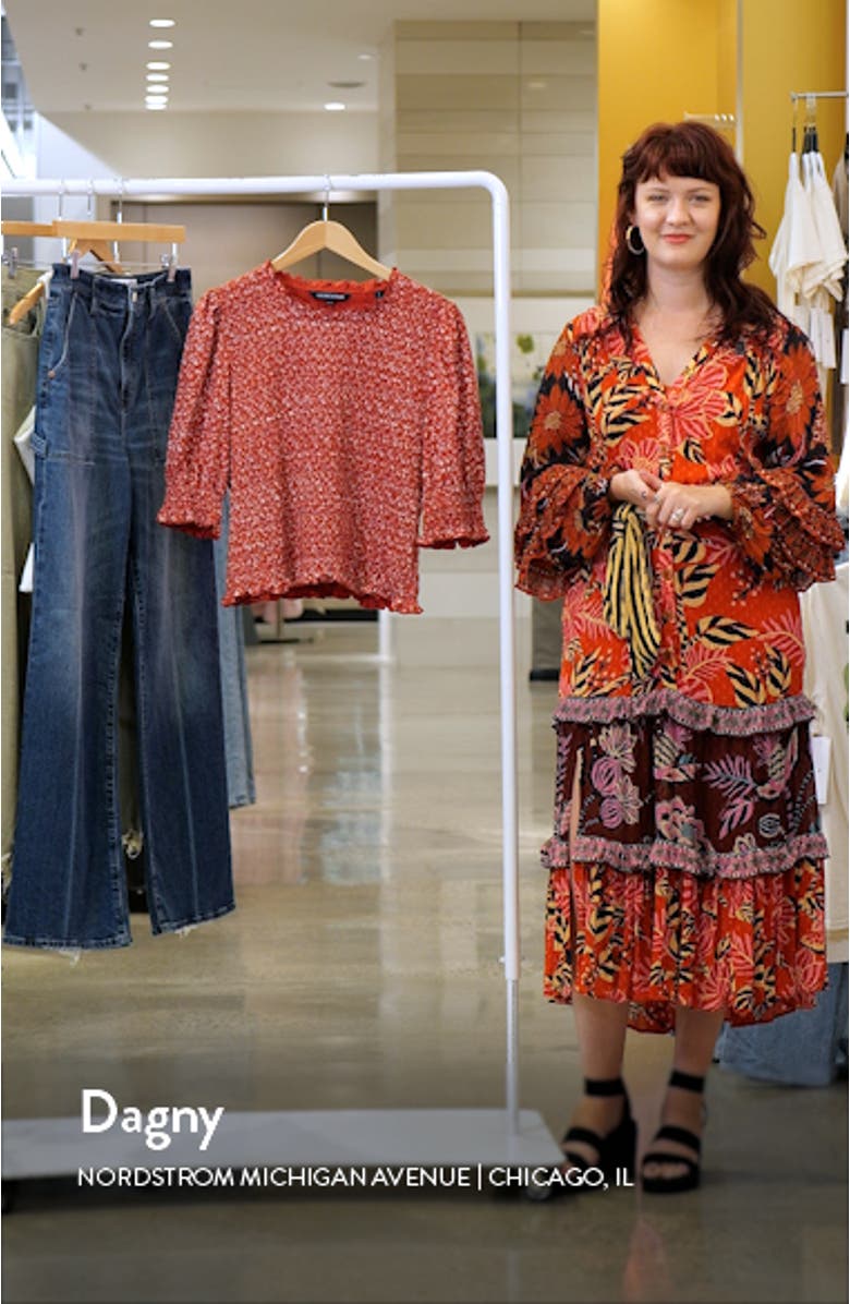 Langston Smocked Puff Sleeve Top, sales video thumbnail