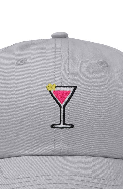 Dalix Cosmo Embroidered Casual Hat In Gray
