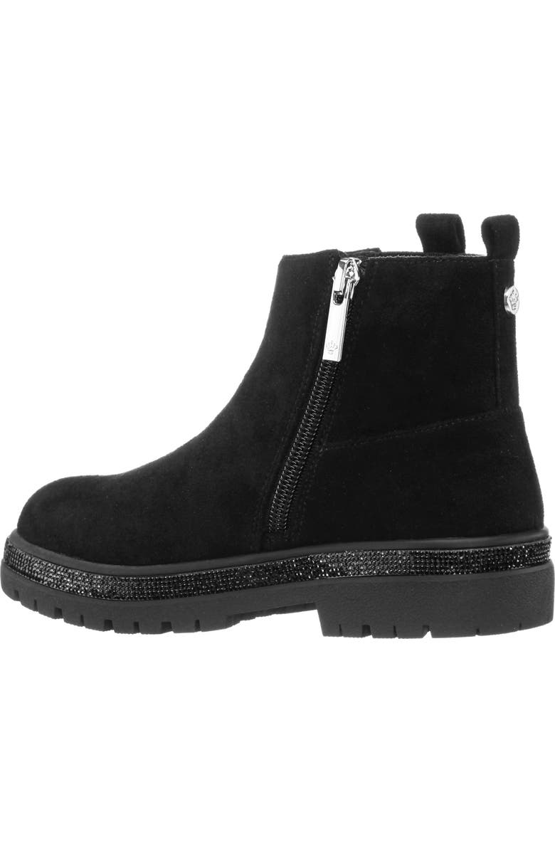 Nina Kids' Evan Bootie, Alternate, color, Black Microsuede