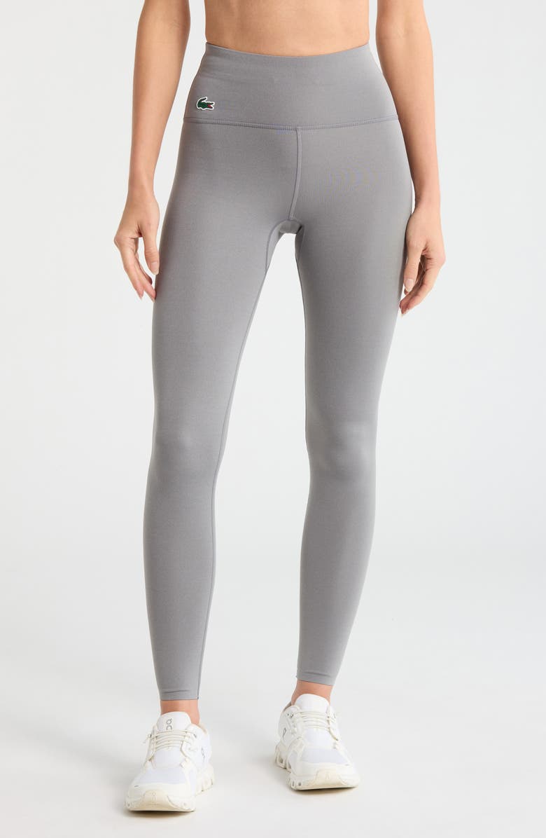 Lacoste Sport Leggings, Main, color, Heather Agate
