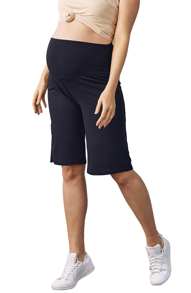 Angel Maternity Straight Leg Maternity Shorts, Alternate, color, 