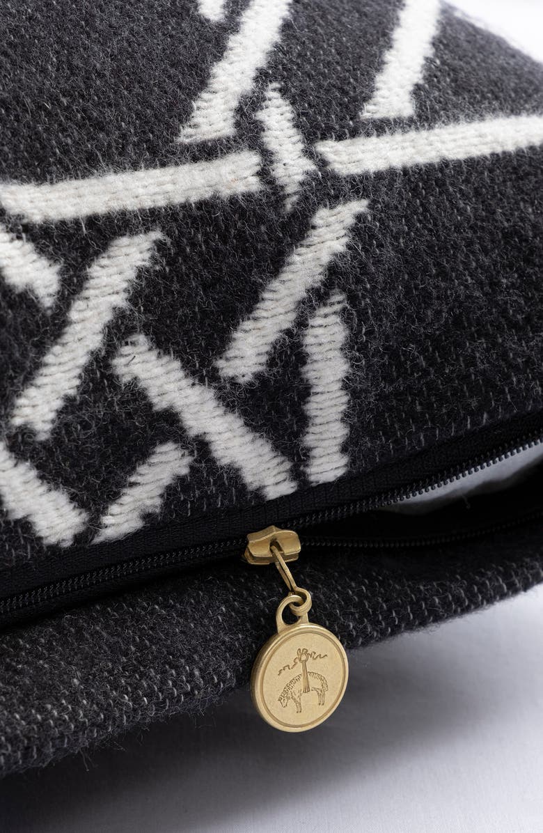 Brooks Brothers Lattice Work Decorative Throw Pillow, Alternate, color, Black