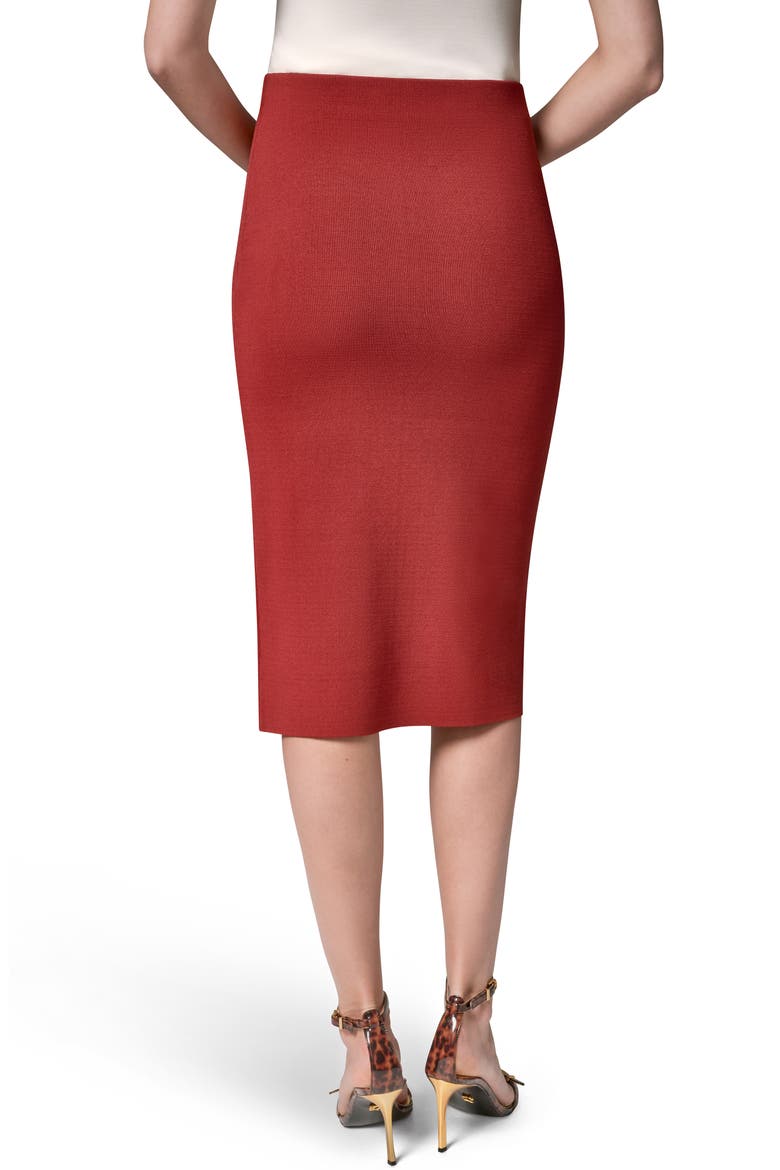 Sweater Midi Pencil Skirt, Alternate, color, SUNBAKED