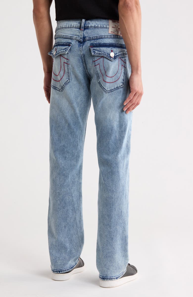 True Religion Ricky Big T Flap Straight Jeans, Alternate, color, Light Riviera
