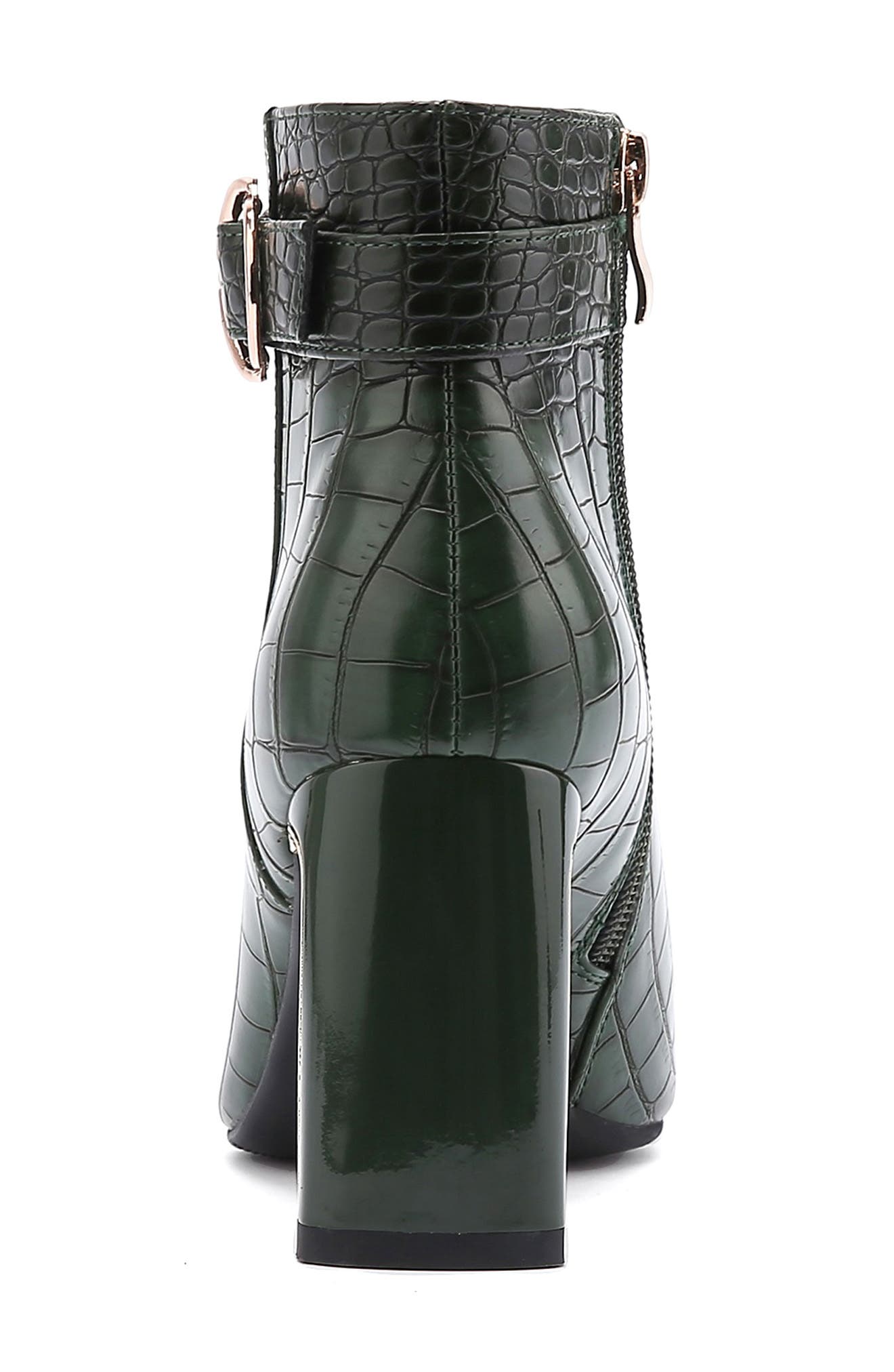 NINETY UNION Groovy Croc Embossed Boot, Alternate, color, Green