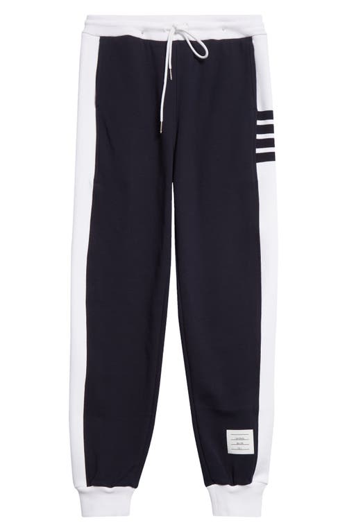 Thom Browne 4-bar French Terry Joggers In Navy