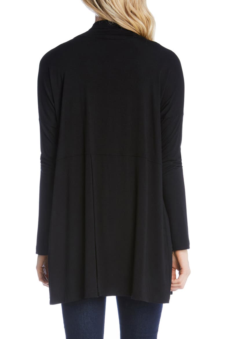 Maya Convertible Cardigan, Alternate, color, BLACK