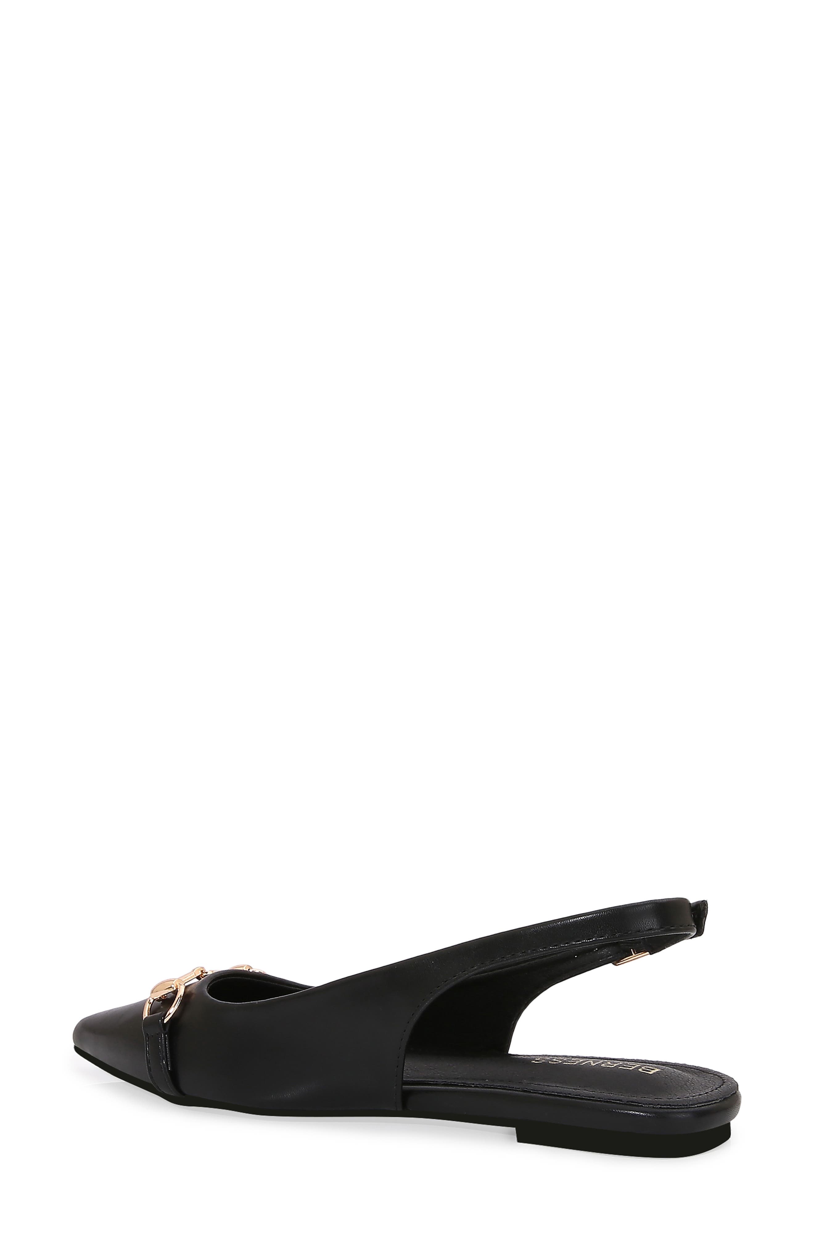 BERNESS Bit Slingback Flat, Alternate, color, Black