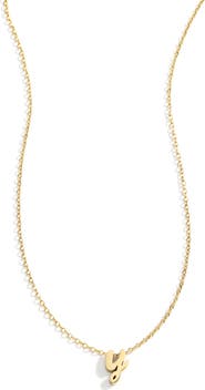 Mint & Lily Tiny Script Initial Necklace