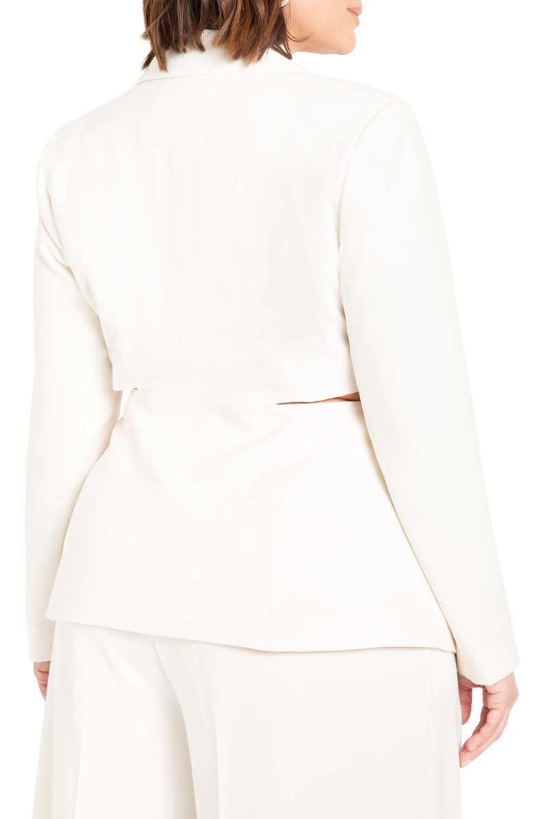 ELOQUII Cutout Blazer, Alternate, color, 