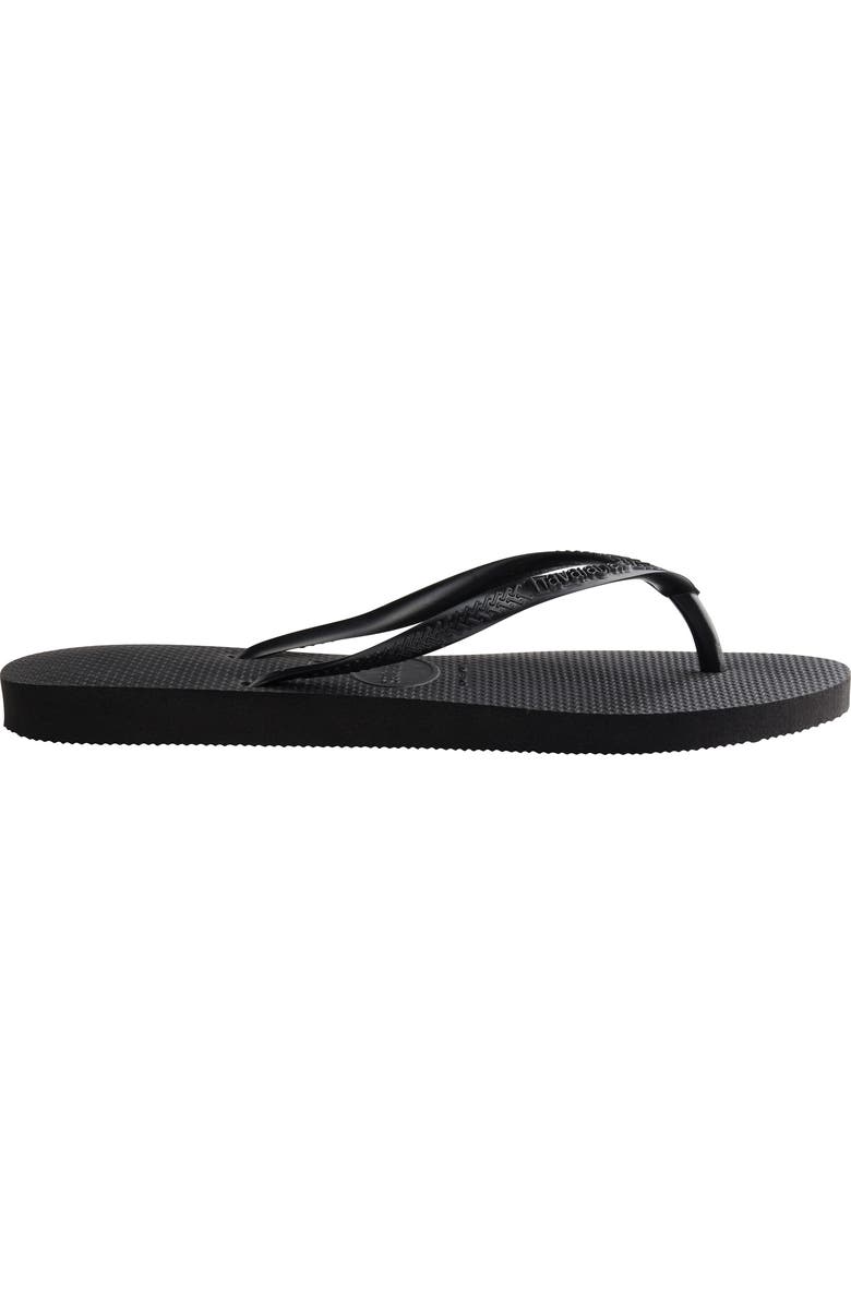 Havaianas Slim Flip Flop, Alternate, color, Black