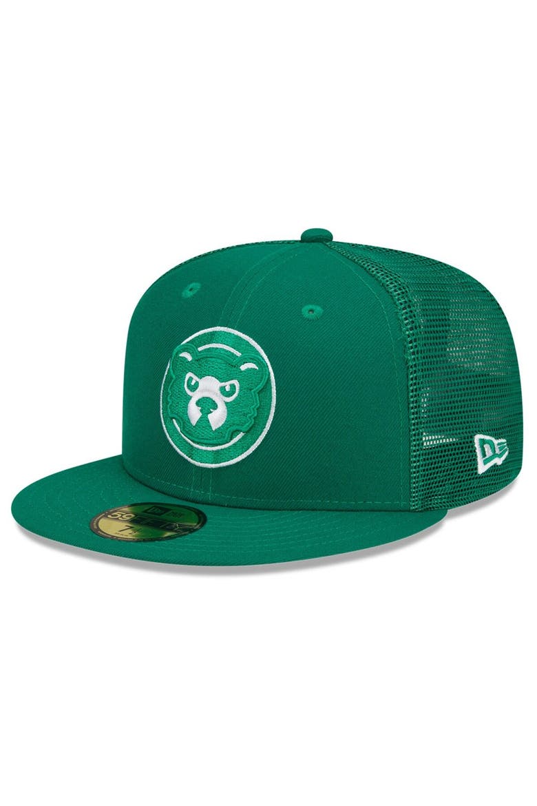 Men's New Era Green Chicago Cubs 2022 St. Patrick's Day 59FIFTY Fitted Hat, Main, color, Green