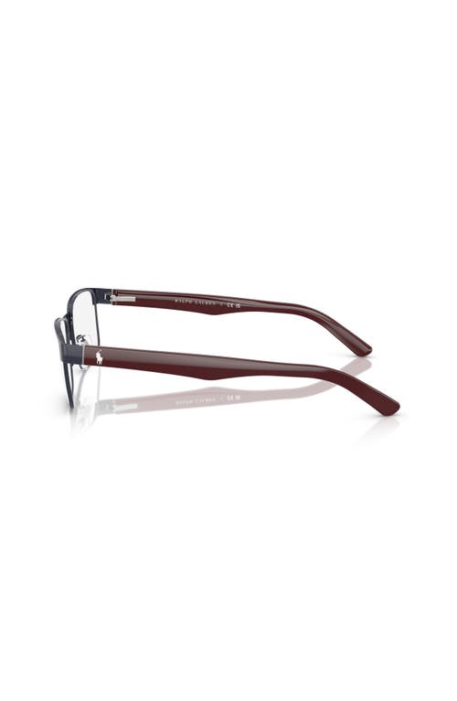 Polo Ralph Lauren 57mm Rectangle Optical Glasses In Neutral