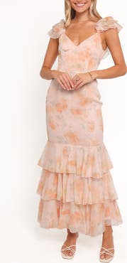 Petal & Pup Lydia Ruffle Sleeveless Maxi Dress