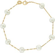 EFFY 14k Yellow Gold Fresh Water Pearl 7mm Bracelet