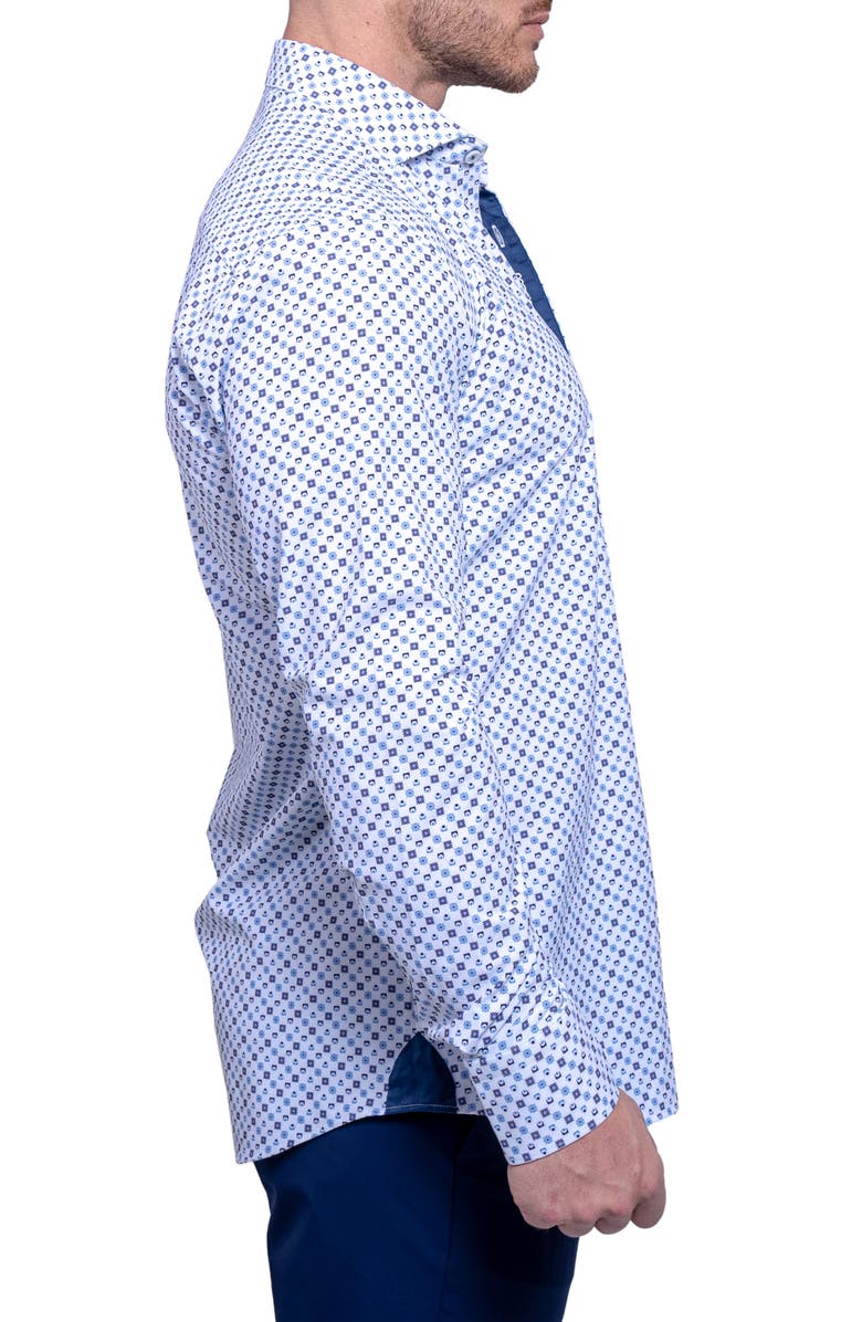 Maceoo Einstein Resistance Contemporary Fit Stretch Button-Up Shirt, Alternate, color, 