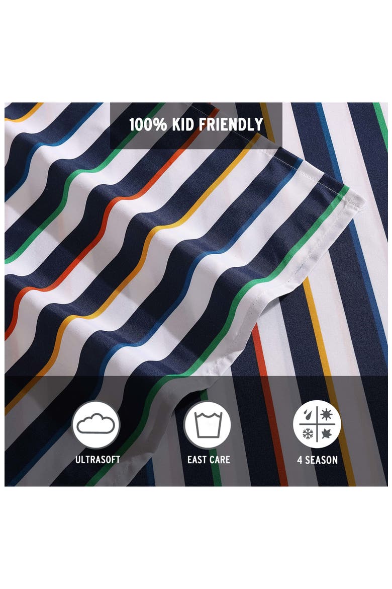 Stripe Games Sheet Set, Alternate, color, DARK BLUE