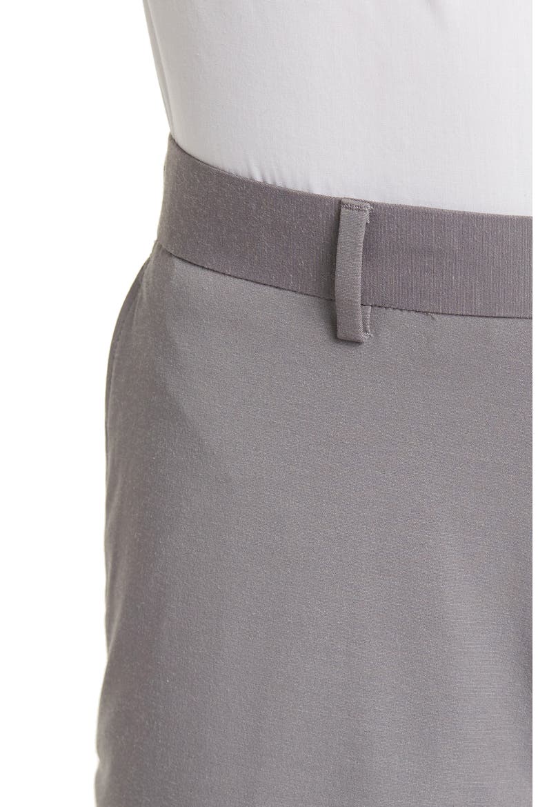 Two Button Notch Lapel Trim Fit Suit, Alternate, color, GREY HEATHER