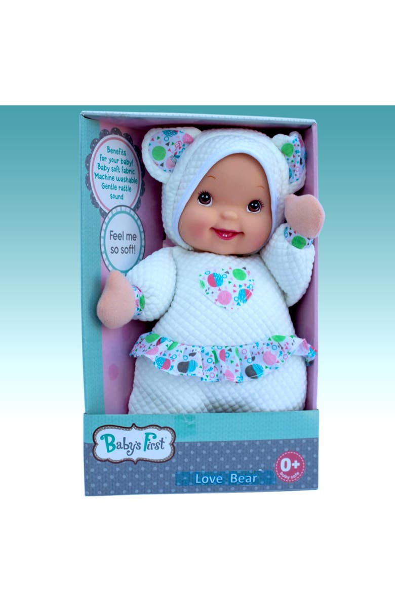 Baby's First Love Bear Doll, Interactive Musical Toy 3Mo+, Alternate, color, Multicolored
