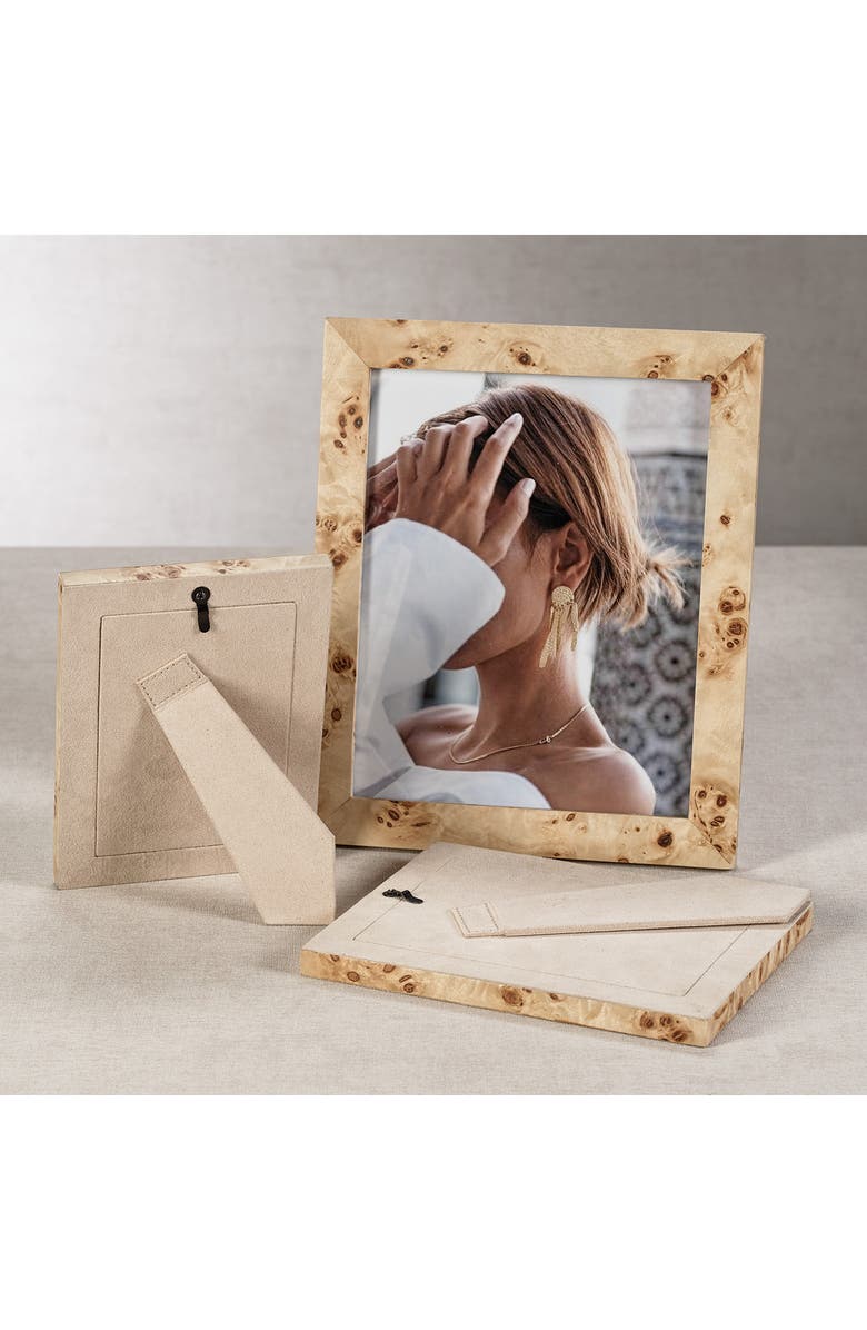 Zodax Bogor Burlwood Veneer Photo Frame, Alternate, color, Tan