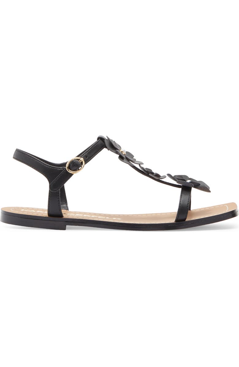 KARL LAGERFELD PARIS Margate T-Strap Sandal, Alternate, color, Black