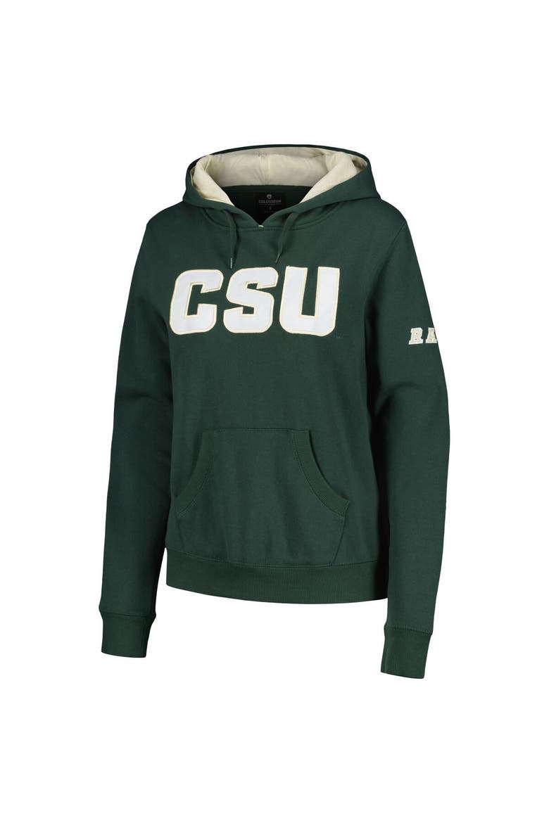 Women's Stadium Athletic Green Colorado State Rams Big Logo Pullover Hoodie, Alternate, color, Green