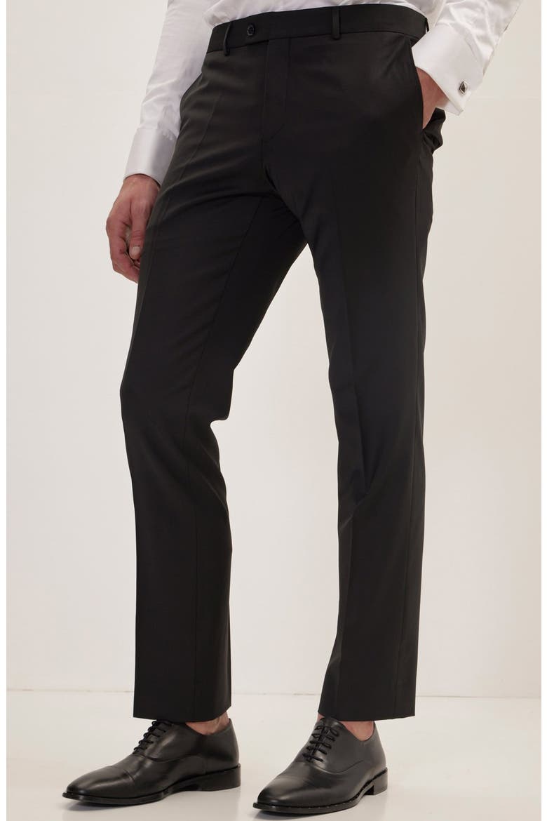 Double Breasted Suit, Alternate, color, BLACK