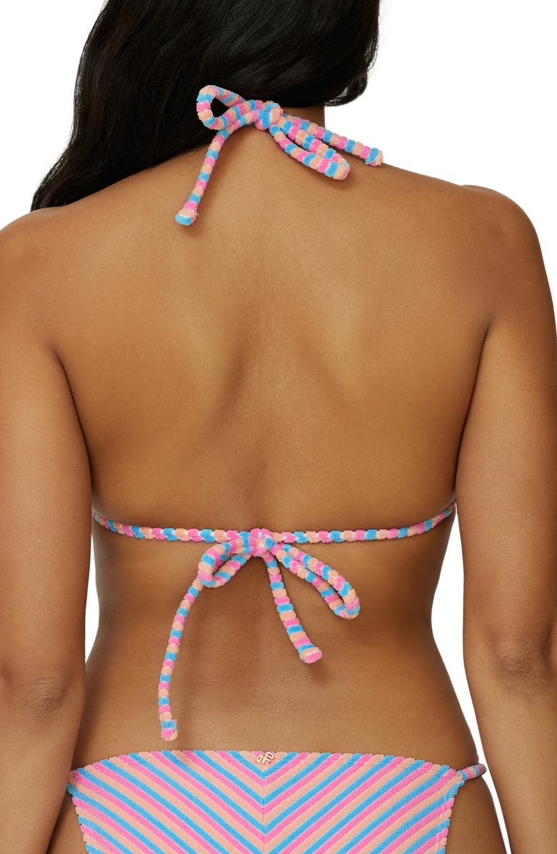 PQ SWIM Triangle String Bikini Top, Alternate, color, Sherbert