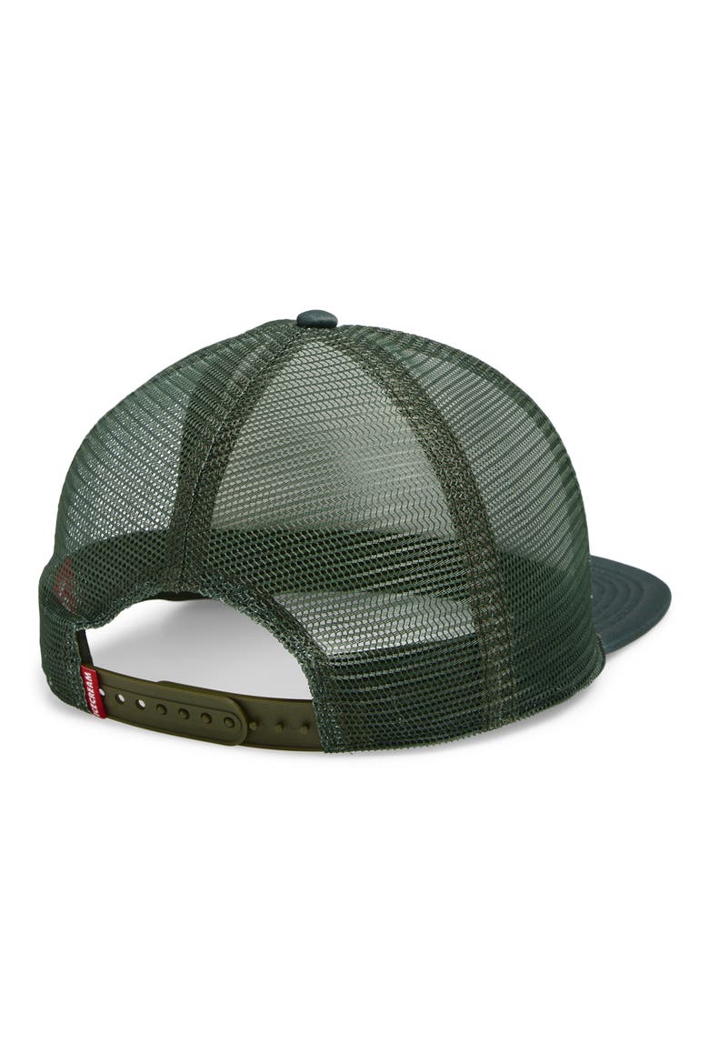 Running Dog Trucker Hat, Alternate, color, BRONZE GREEN