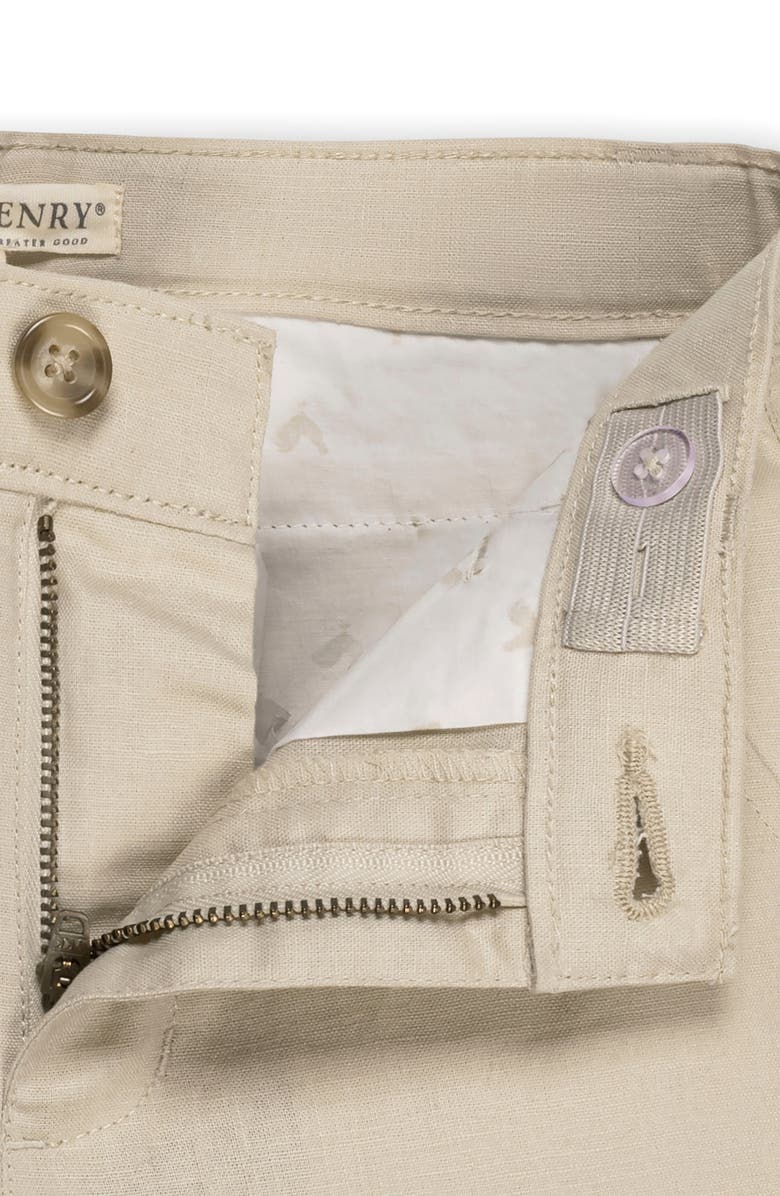 Hope & Henry Kids' Linen Blend Short, Alternate, color, Sand Linen
