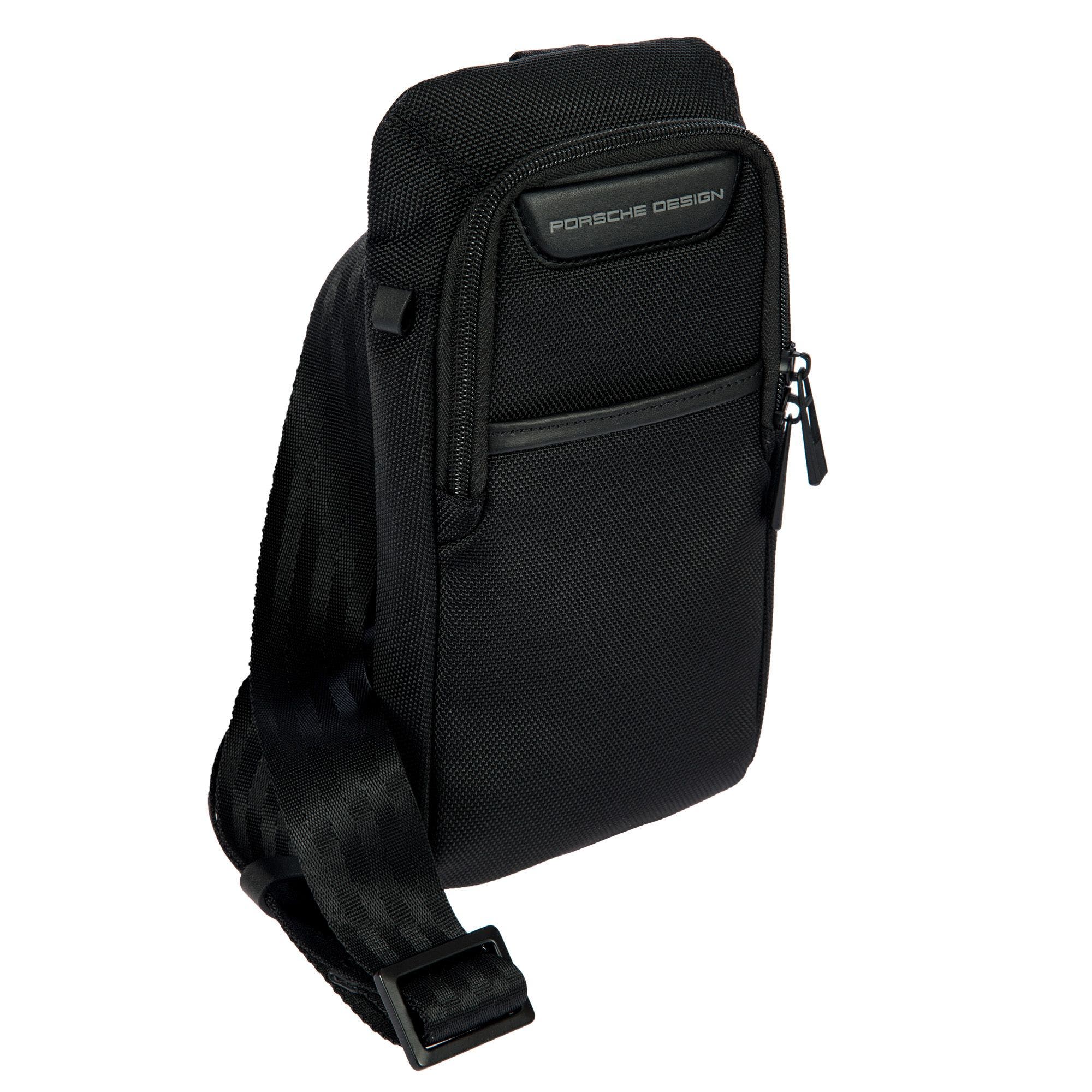 Porsche Design Roadster EVO Nylon Crossbody Bag, Alternate, color, Black