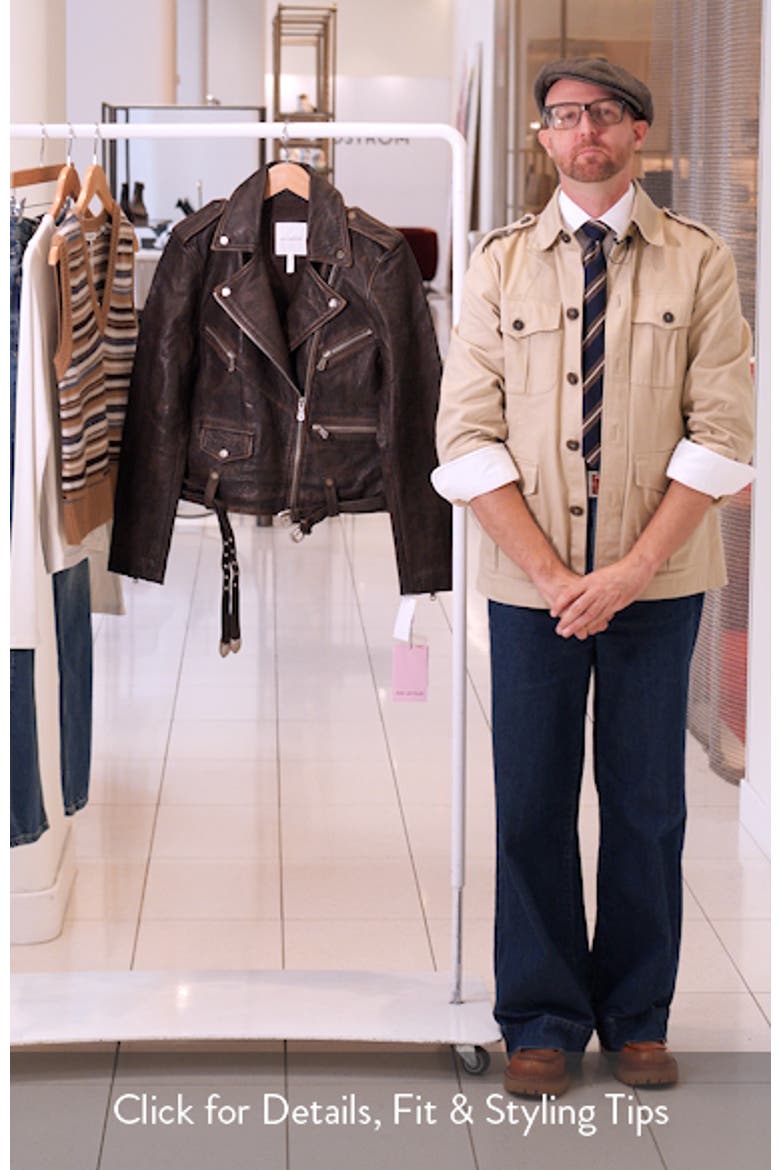 Relaxed Leather Moto Jacket video