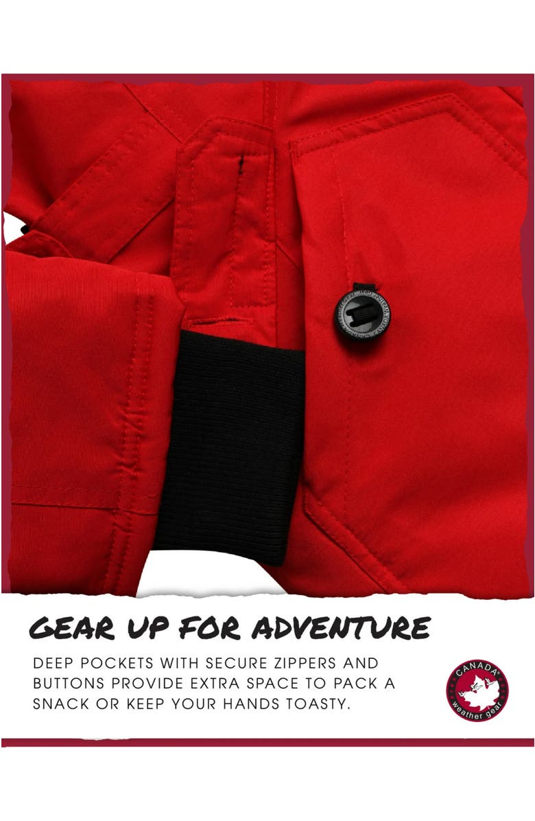 CANADA WEATHER GEAR Women's Long Winter Jacket, Alternate, color, Red