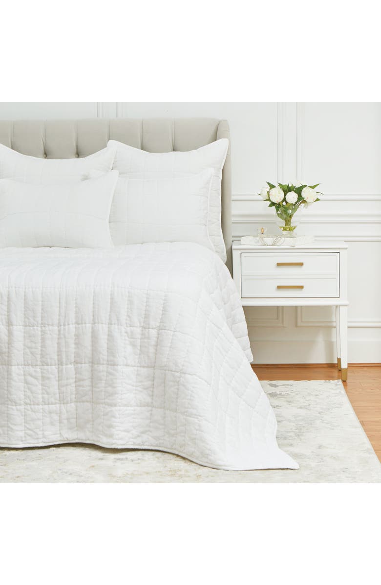 ELISABETH YORK Odine Dove Standard Sham Decor, Alternate, color, White