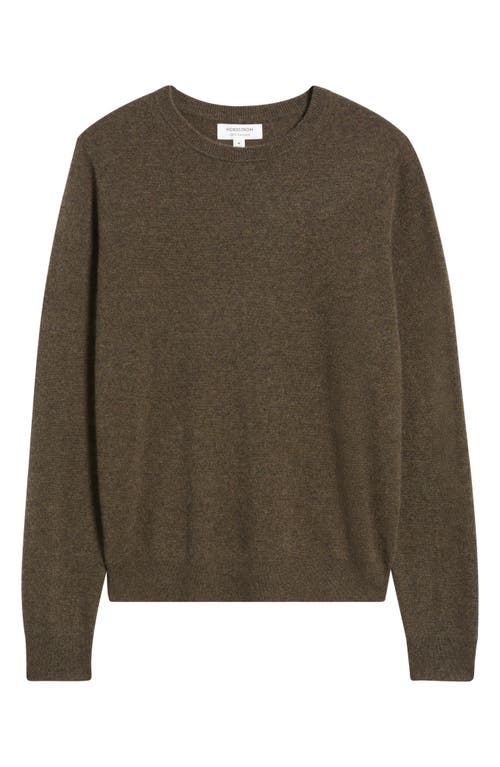 Nordstrom Cashmere Crewneck Sweater In Brown
