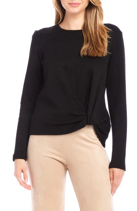 Knot Hem Knit Top (Regular & Petite)