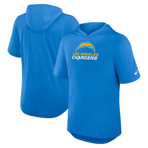 Men's Nike Powder Blue Los Angeles Chargers Lockup Tri-Blend Hoodie T-Shirt