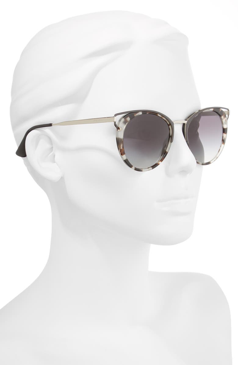 Prada 54mm Gradient Sunglasses, Alternate, color, 
